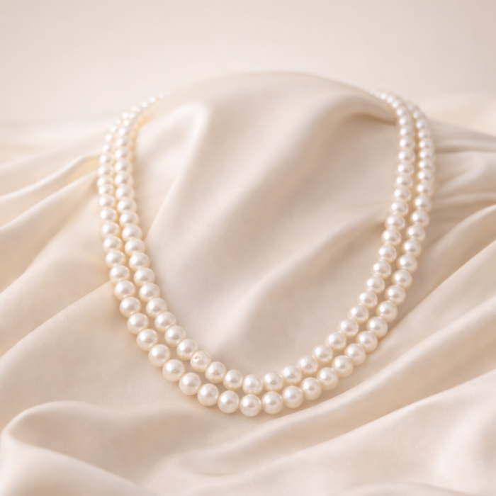 Double layer pearl necklace 01 Double layer pearl necklace 01