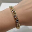 Anti Tarnish Gold Plated Nail Bracelet Stainless Steel Nail Kada-03