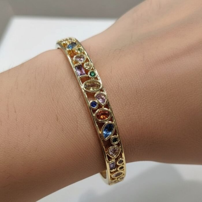 Anti Tarnish Gold Plated Nail Bracelet Stainless Steel Nail Kada-03 Anti Tarnish Gold Plated Nail Bracelet Stainless Steel Nail Kada-03