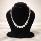 Designer Tri Colour Baroque Pearl Necklace-001