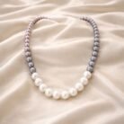 Designer Tri Colour Baroque Pearl Necklace-01