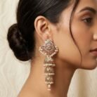 Jadau Triple Layer Navratna Jhumka-04