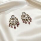 Moissanite Polki Chandbali-01