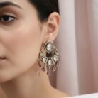 Moissanite Polki Chandbali-02