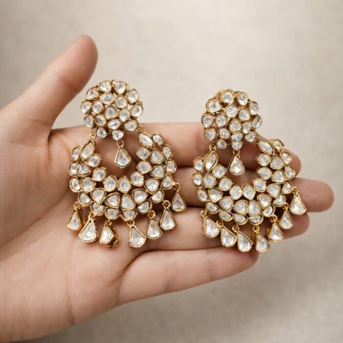 Mossoniye Polki Chandbali -01 Mossoniye Polki Chandbali -01