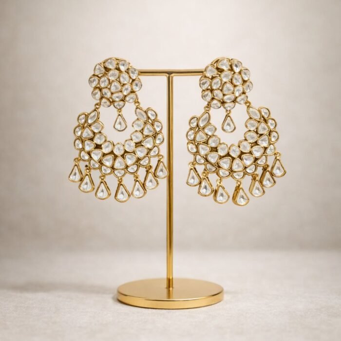 Mossoniye Polki Chandbali -02 Mossoniye Polki Chandbali -02