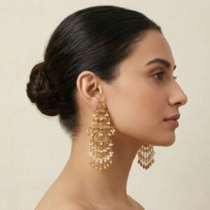 Antique Gold-Plated Chandbalis-02