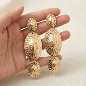 Contemporary 14K Gold Plated Danglers