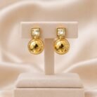 Contemporary Gold Drop Earrings-03