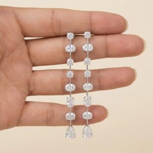 Cubic Zirconia Dangle Earrings
