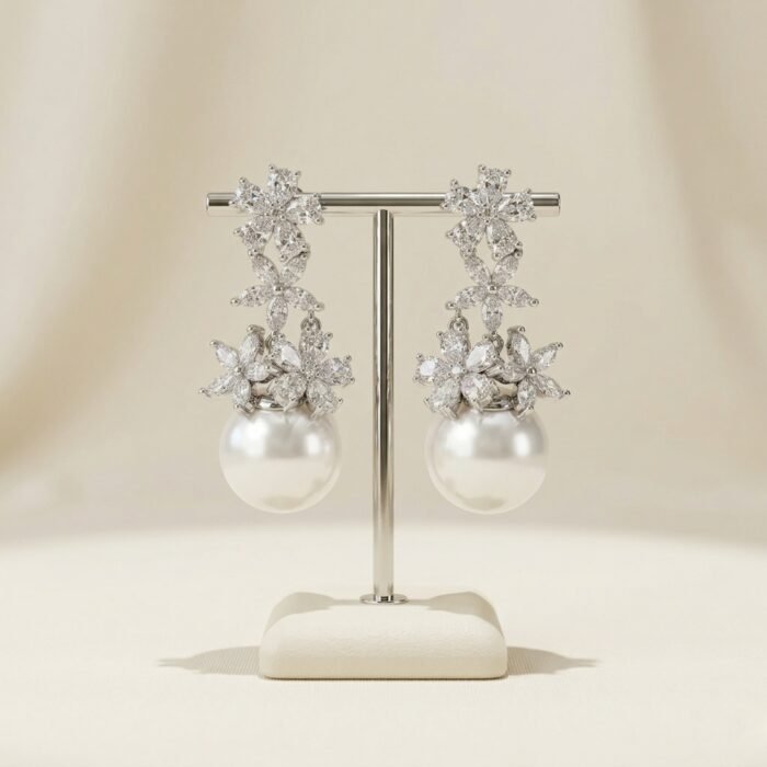 Elegant Pearl Drop Earrings - 03