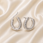 Luxury Monogram Stainless Steel Hoop Earrings-01