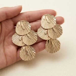 Subtle Statement 14K Gold Earrings