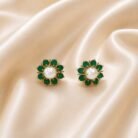 Emerald Pearl Studs-01