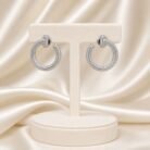 High-End Silver Crystal Hoop Earrings-04