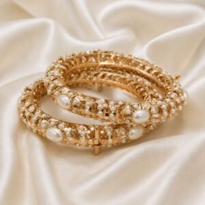 Jadau Pearl Bangles