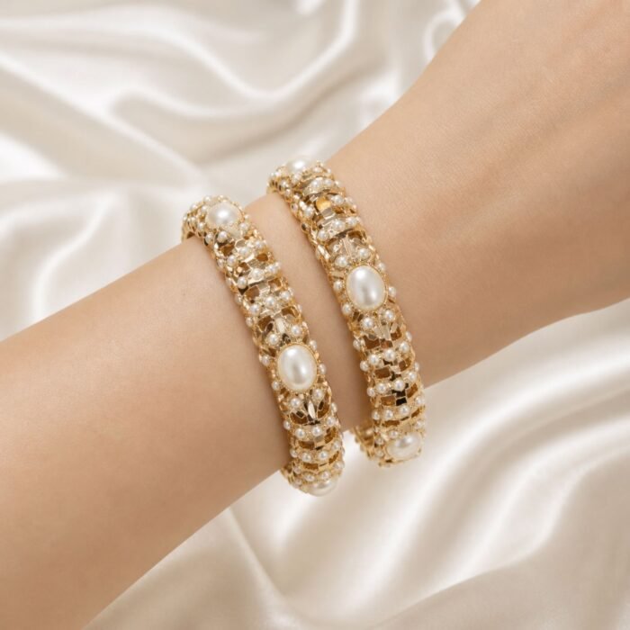 Jadau Pearl Bangles-02