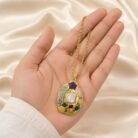 Royal multi stone necklace -02
