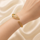 18k gold plated serpent Bracelet02