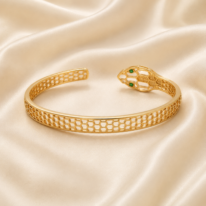18k gold plated serpent Bracelet03