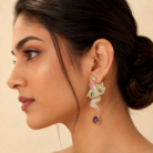 3D zirconia earrings-03