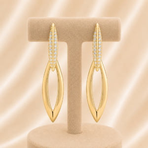 Anti-Tarnish cz Leaf Lighter Danglers