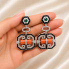 Coral luxury statement earrings-04