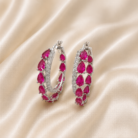 Diamond and ruby hoop earrings-01