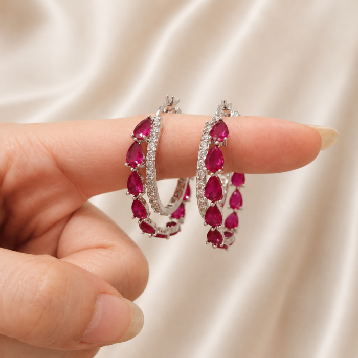 Diamond and ruby hoop earrings-02