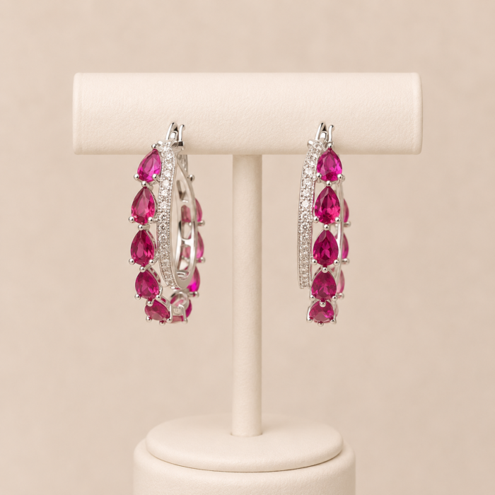 Diamond and ruby hoop earrings-03
