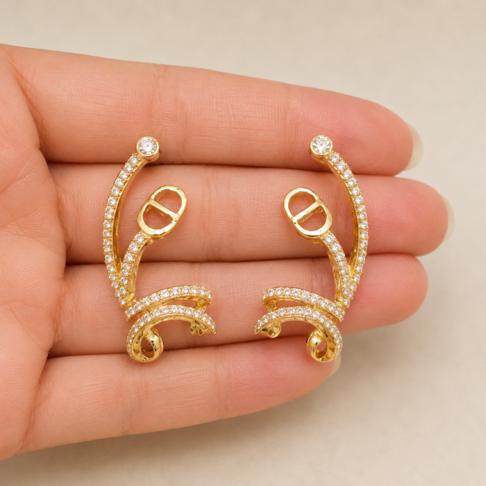 Elegant curve earrings-02