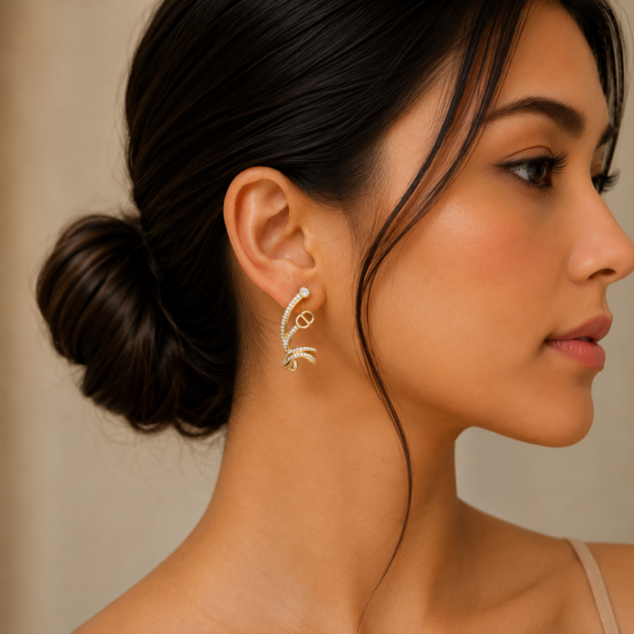 Elegant curve earrings-04
