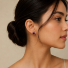 Puple solitare studs -04