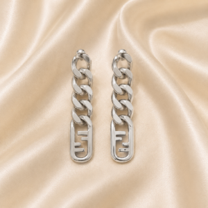 Stainless Steel  Logo Shape Earrings