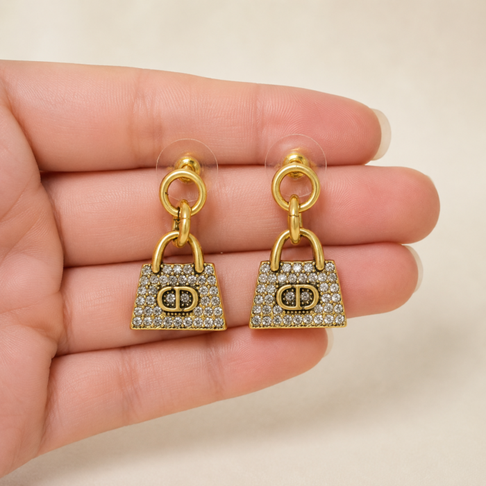 Vintage dior bag earrings-02