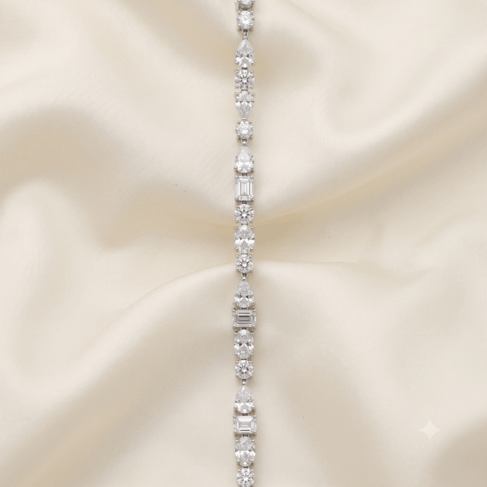 Premium Moissanite-Inspired Slim Tennis Bracelet