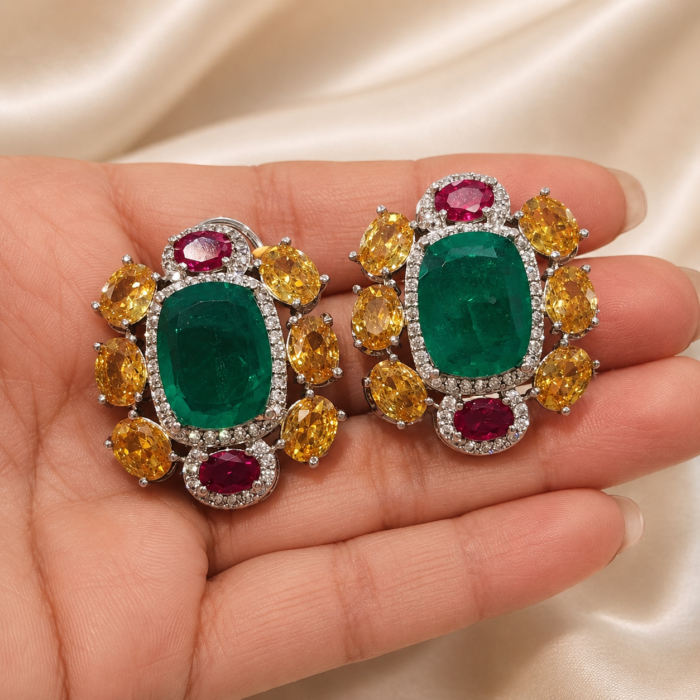 Royal Emerald radiance earrings 3599-2