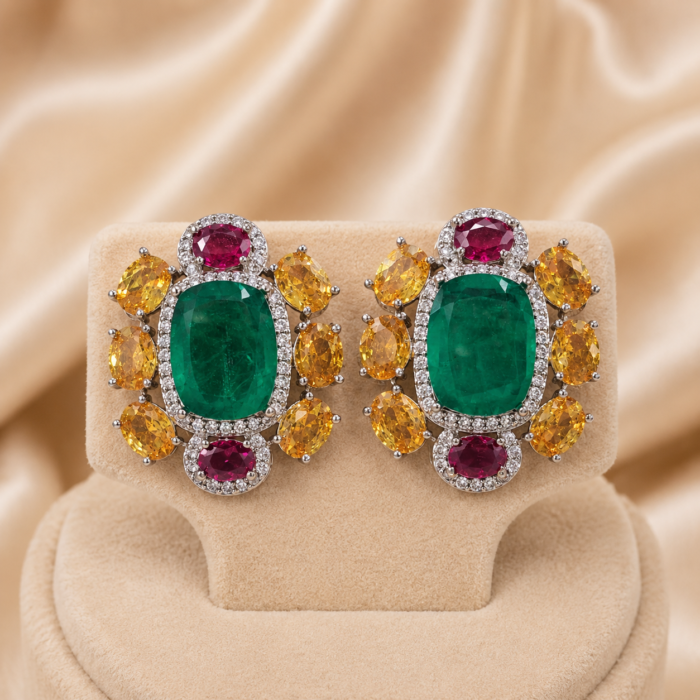 Royal Emerald radiance earrings 3599-3